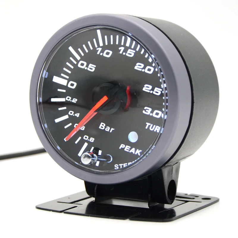 DRAGON GAUGE 60mm 3.0 BAR Turbo Boost Gauge Electrical With Warning