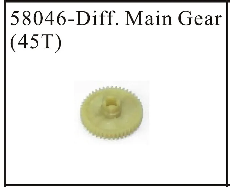 hsp 58046  Diff Main Gear (45T)   For 1:18 1/18 Model Car Buggy Monster Truck Short Course Truck Spare Parts