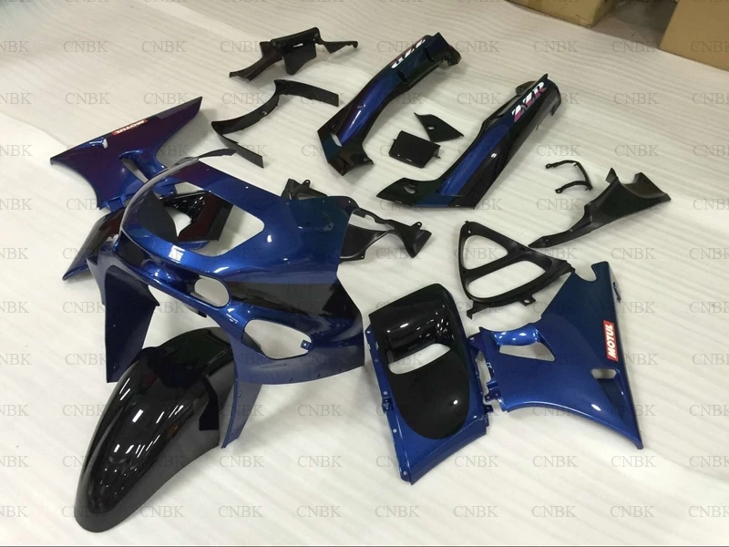 for Zzr 400 1993 - 2007 Abs Fairing for Kawasaki Zzr400 97 98 Blue Black Abs Fairing Zzr 400 05 06 07 Full Body Kits Unpainted