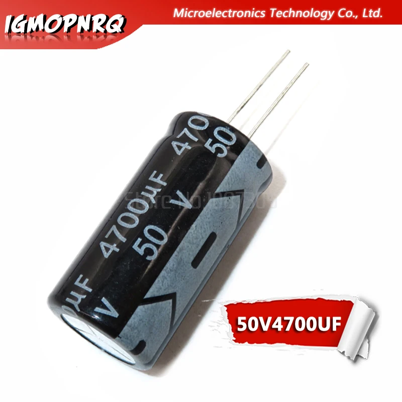 2pcs electrolytic capacitor 50V4700UF volume 4700UF 50V 18*35MM