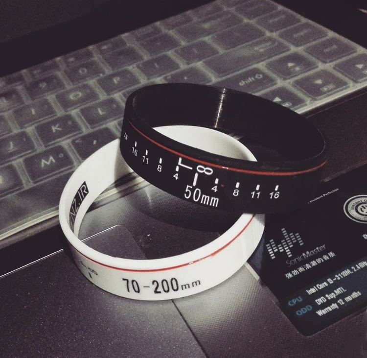 새로운 카메라 렌즈 팔찌 사진 작가 실리콘 팔찌 팔찌 렌즈 줌 크리프 canon nikon DSLR 카메라 9 가지 유형 핫 세일