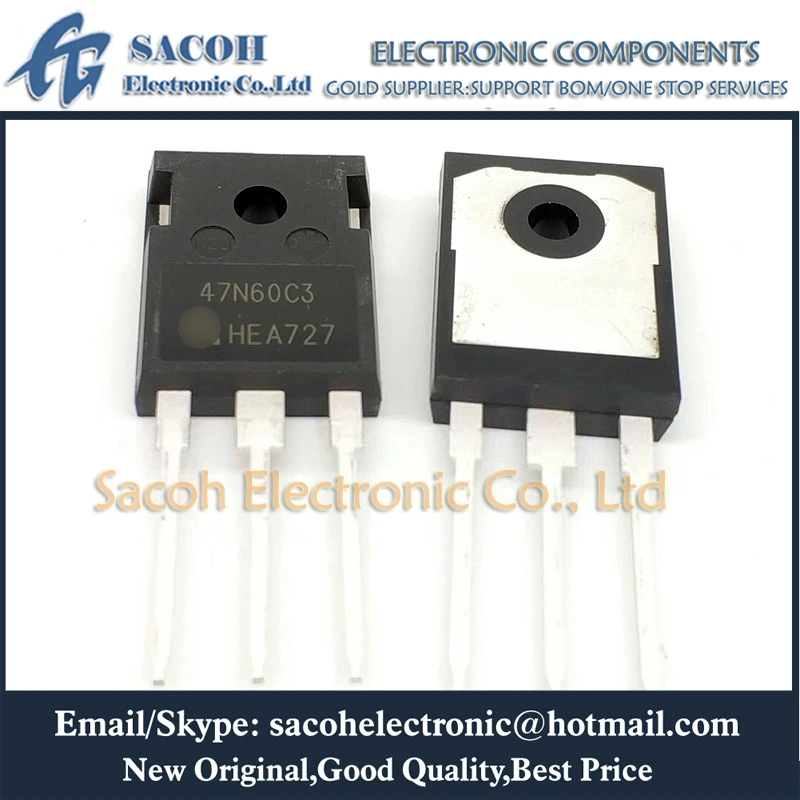 

New Original 2Pcs/Lot SPW47N60C3 47N60C3 OR SPW47N60CFD 47N60CFD OR 47N60S5 OR 47N65C3 47N60 TO-247 47A 600V Power MOSFET