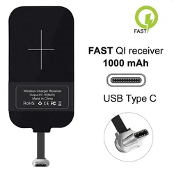 Type C Wireless Charging Receiver, Nillkin Magic Tag USB C Qi Wireless Charger Receiver Chip for Google Pixel 2 XL OnePlus 7/7+