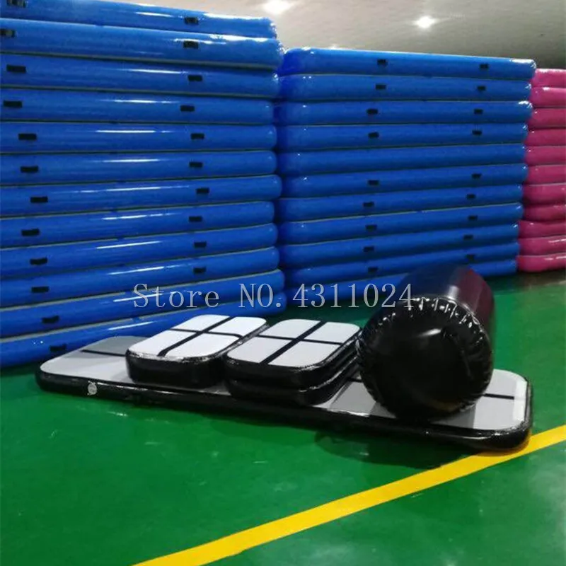 

Free Shipping A set of Tumble Trampoline Track Air track blue gymnastics mattress inflatable tumbling airtrack