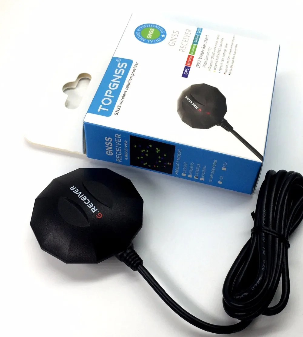 TOPGNSS GN-803G USB GPS GLONASS 리시버 안테나 모듈, USB 출력 프로토콜, 호환 교체, BU353S4 NMEA0183