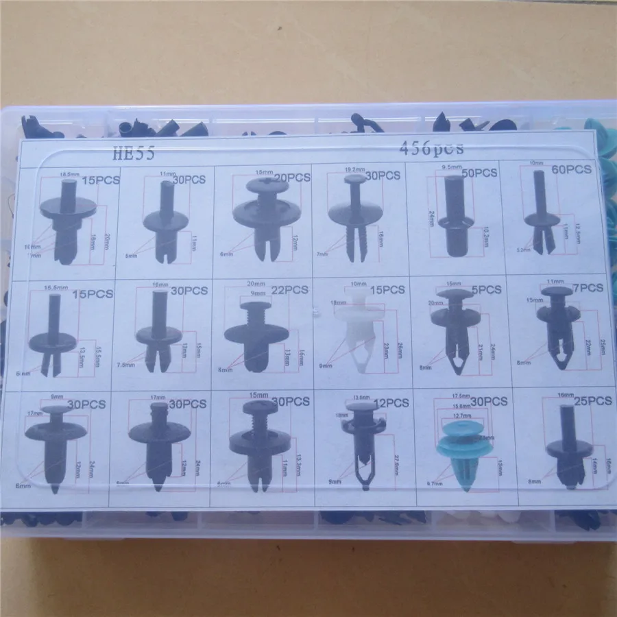 

Mixed Bumper Fastener Rivet Clips Automotive Furniture Assembly Expansion Screws Kit Auto Body Clips For All Car