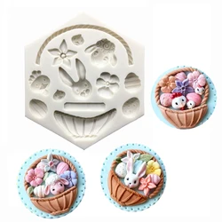 Easter Bunny Silicone Mold Fondant Cake Decorating Tools Candy Chocolate Gumpaste Mold