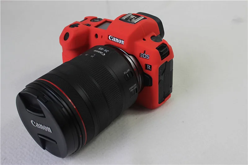 Armadura de silicone caso da pele capa do corpo protetor para canon eosr r ef r e0s r rp eosrp corpo câmera digital