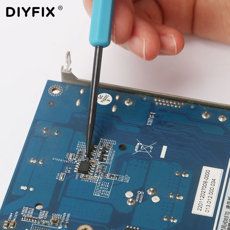 DIYFIX 6 in 1 Steel Solder Assist BGA PCB Repair Tool Set Precision Electronic Components Welding Grinding Cleaning Hand Tools