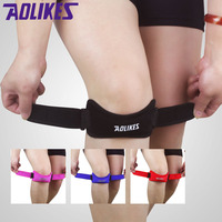 AOLIKES 1 Pcs Adjustable Knee Patellar Tendon Protector Support Strap Band Slider Pad Volleyball Sports Safety rodilla Guard