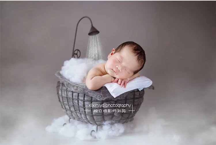 Baby Photography Small Bathtub Props Baby Photography Background Props Studio Photos Newborn Photography Props Basket