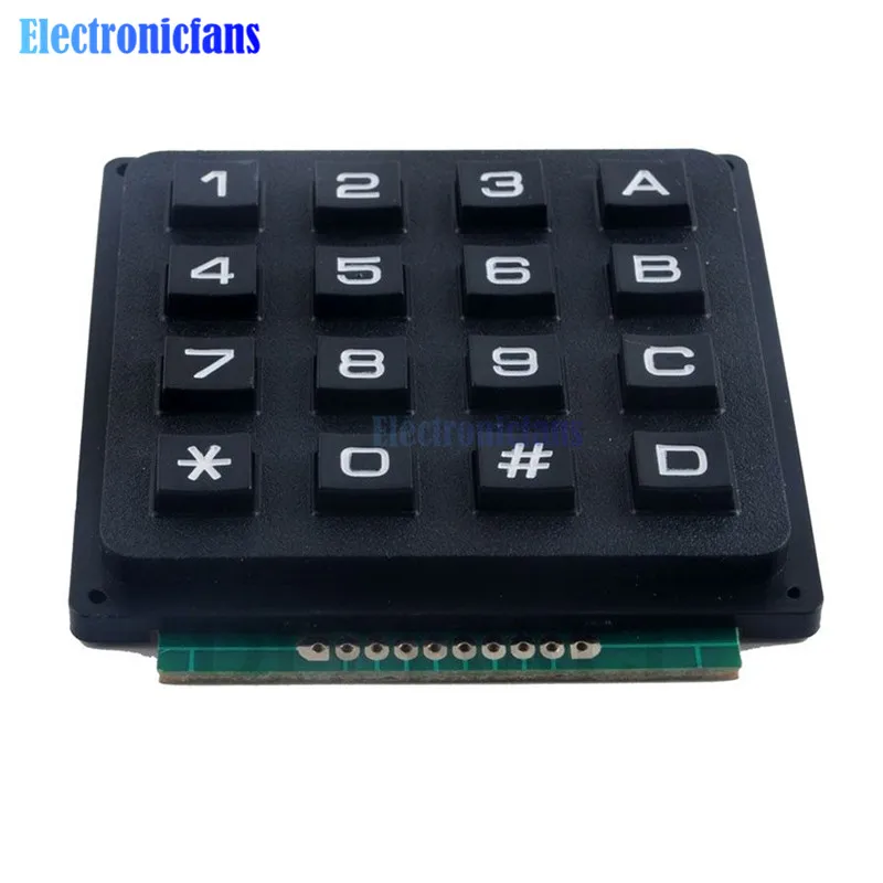 Matrice 4x4, 16 touches, Module de clavier à commutateur 4x4 pour Arduino