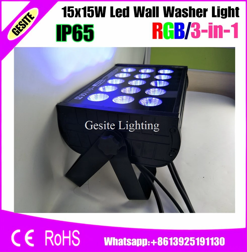 

4pcs/lot Outdoor Use Stage Lighting 15w 3in1 City Color LED Wall Washer Light