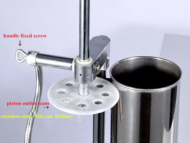 4L الفولاذ المقاوم للصدأ دليل صانع السجق المنزلية العمودي السجق ستوفير حشو