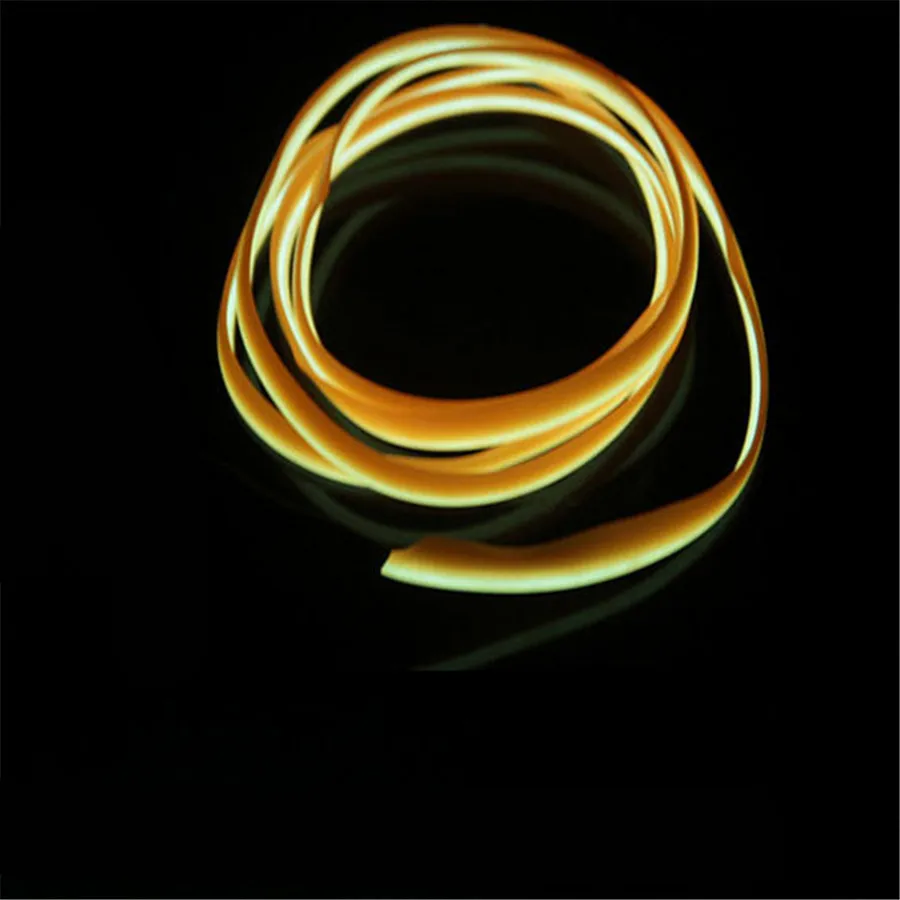 12V Neon Light Dance Party Decor car Lights Neon LED lamp Flexible 2.3MM EL Wire Rope Tube LED Strip With inverter 1-5M 10 color