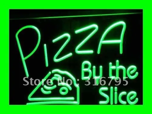 i306 OPEN Pizza By The Slice Cafe Shop NEW Light Signs On/Off Switch 20+ Colors 5 Sizes