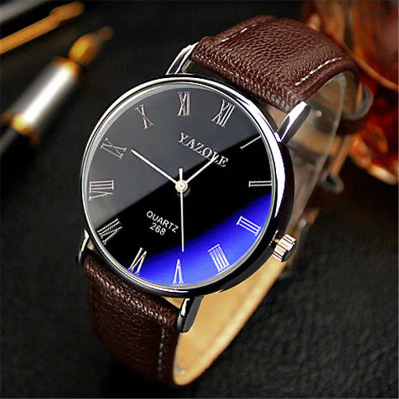 Orologio Uomo 2023 Luxury Watch For Men Leather Simple YAZOLE Fashion Business Casual Clock Mens Quartz Wrist Watches Gift Hot