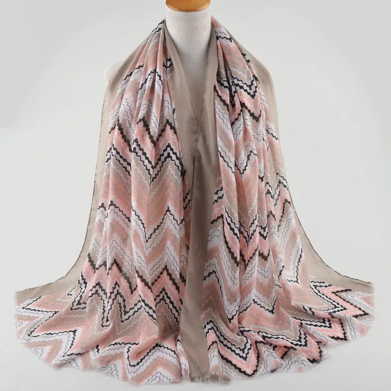 

Scarves Women High Fashion Muslim Hijab,Head Shawls Wraps,Viscose British Style Cape,Cotton Geometric Scarf,Korean Style