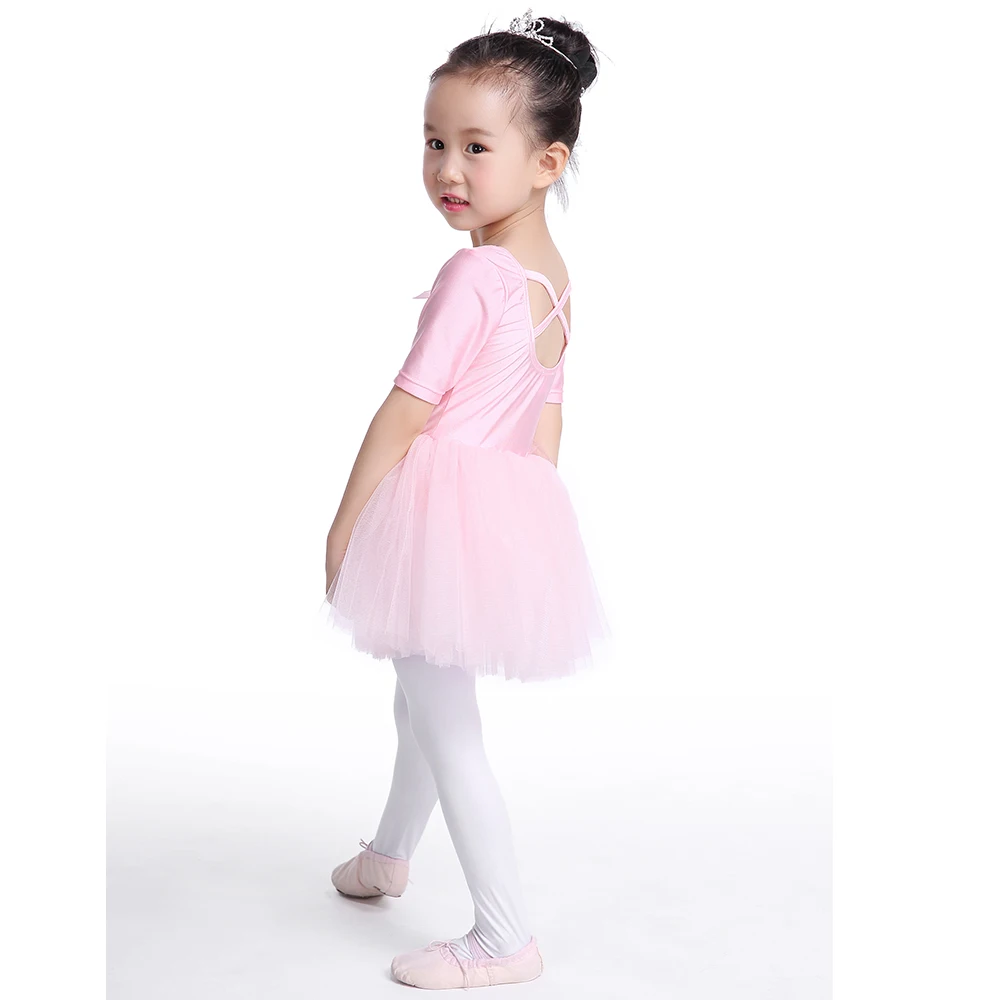 Tutu Pink Princess Ballet Dress Girls Toddler Ballet Dancewear Lovely Kids Tutu Gymnastics Leotard Dance Dress