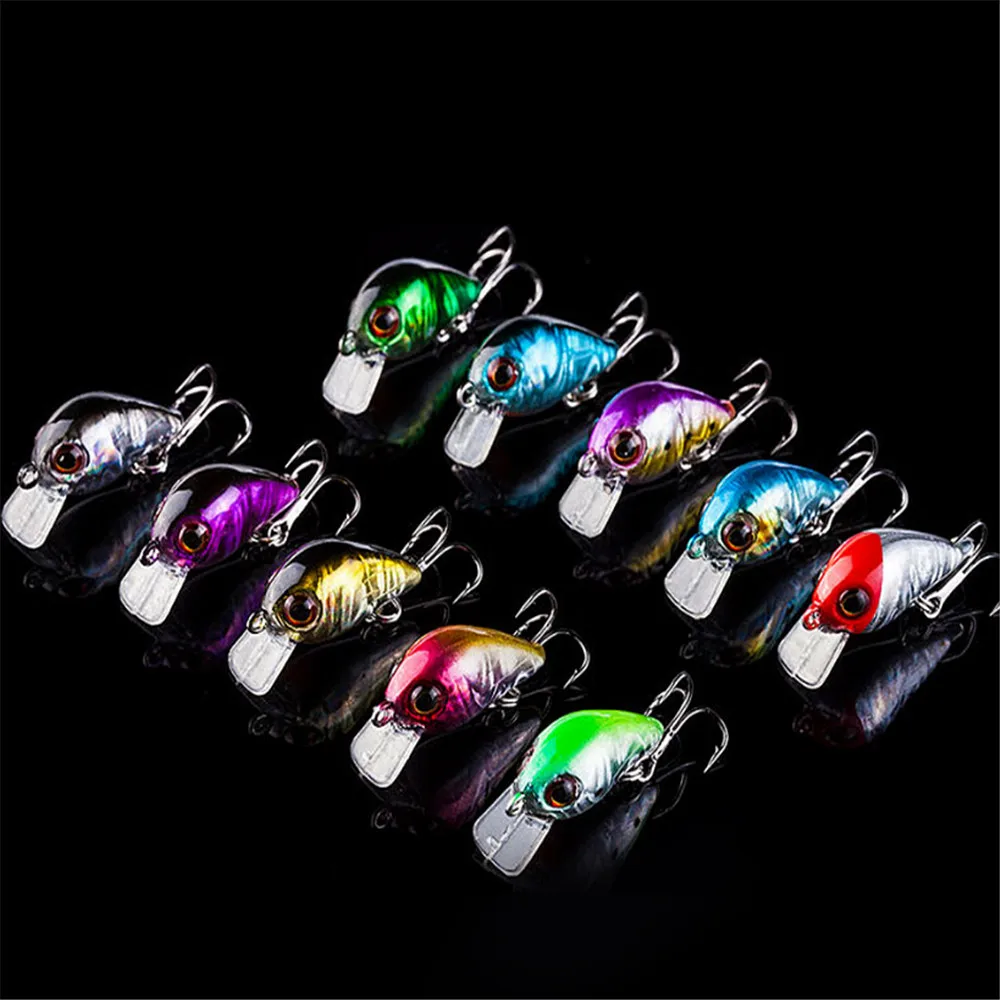 1Pcs 1.7g/26mm Wobbler Swim Mini Crankbait Fishing Lures Lifelike Hard Crank Lure With Sharp Hooks Bass Isca Fishing Pesca