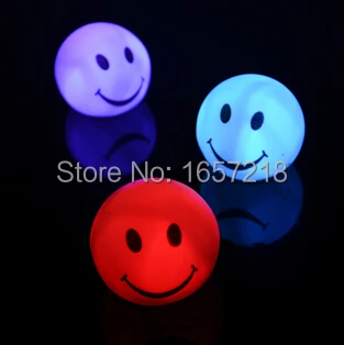 Night light Lovely changable color Round Smile Face LED  lamp, 7 colors changing Smiling nightlight For Baby / Children gift toy