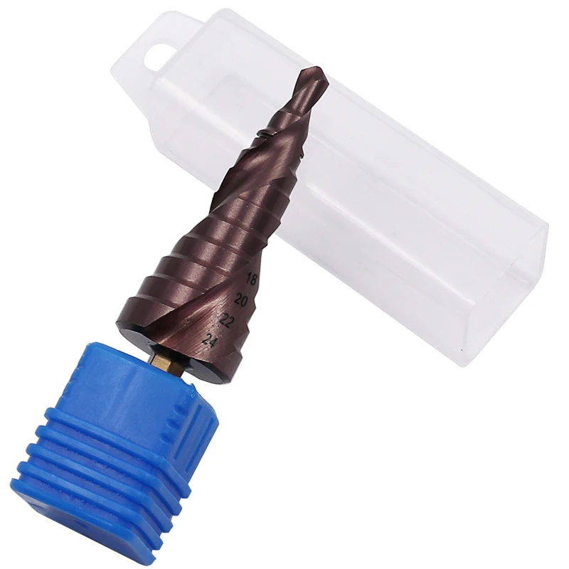 HSS – forets étagés rainurés en spirale de Cobalt, 1/4 \