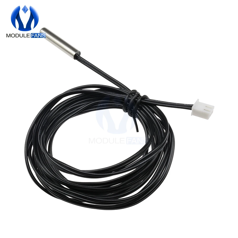 W1209 0.3m 0.5m 1m 2m 3m Waterproof NTC Thermistor Accuracy Temperature Sensor 10K 1% 3950 Wire Cable Probe For Arduino W1401