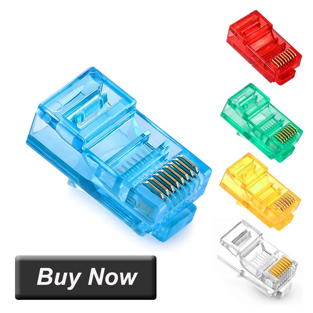 YIOVVOM Connettore per cavo Ethernet RJ45 in plastica morbida YIOVVOM Connettore per cavo Ethernet RJ45 in plastica morbida