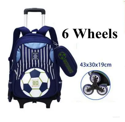 Wheeled backpack for kids Rolling bags for boys Student trolley backpack school bags with wheels Children travel trolley Mochila