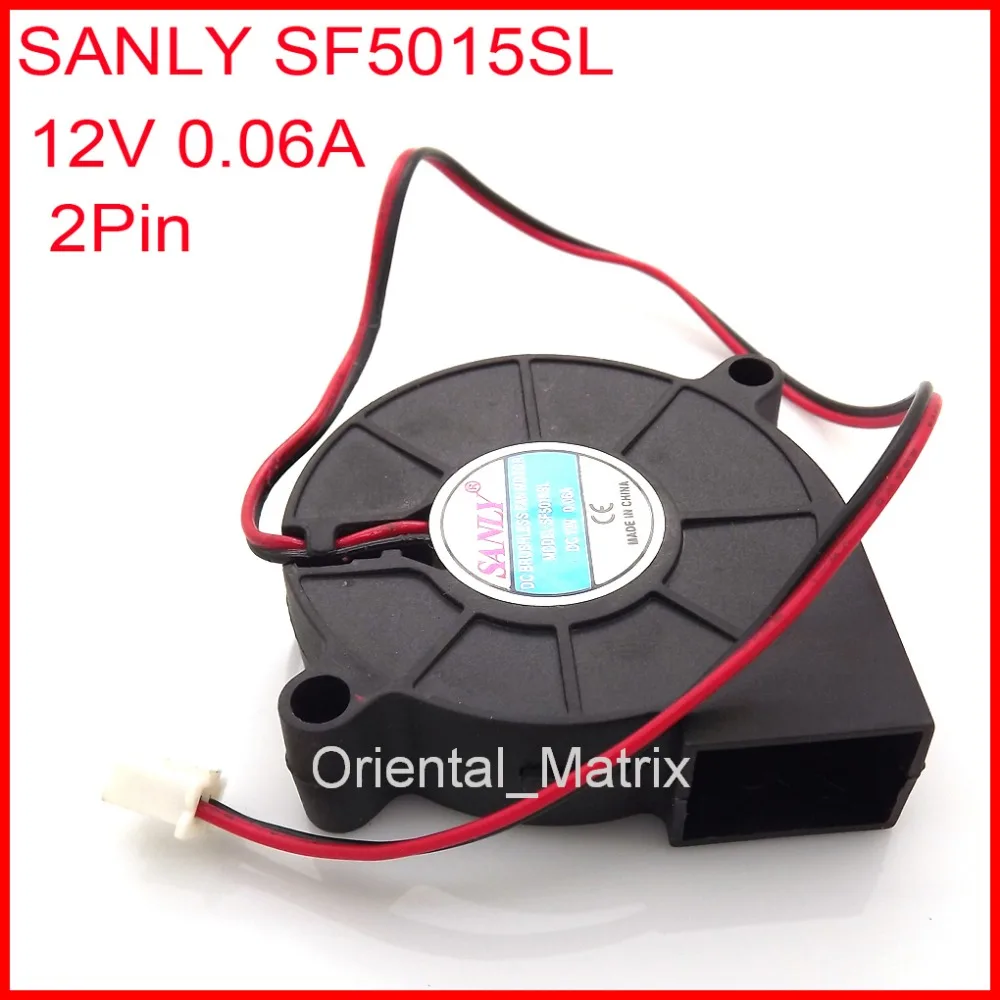 SF5015SL 12V 0.06A 50*50*15mm Ultra Quiet Humidifier Turbo Cooler Fan