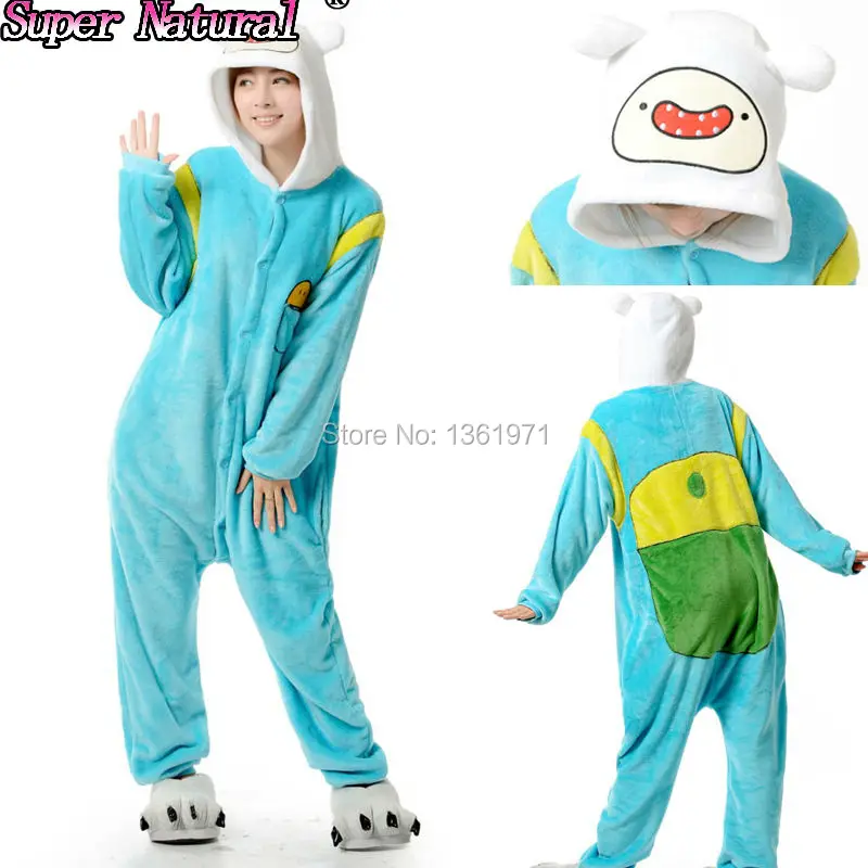 

HKSNG Adventure Finn Kigurumi Pajamas Animal Jack Dog Onesies Adults Christmas Costume Homewear Flannel For Party Kigu
