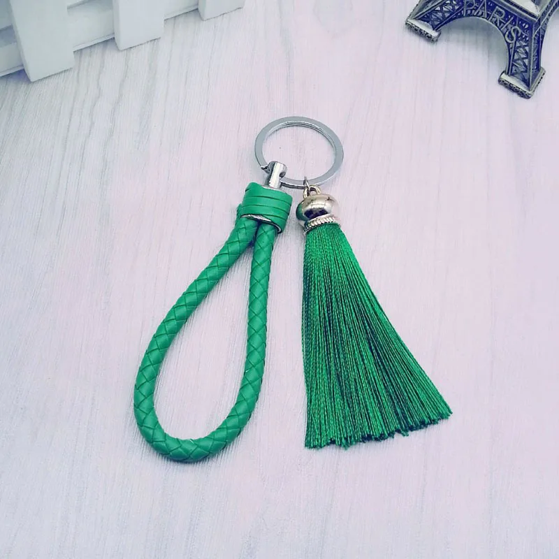 Neuer Quasten-Schlüsselanhänger für Damen, Quasten-Schlüsselanhänger für Tasche und Auto - Fransen- und PU-Gewebe-Schlüsselanhänger, Quasten-Accessoire, Schmuck Großhandel – Detail 7