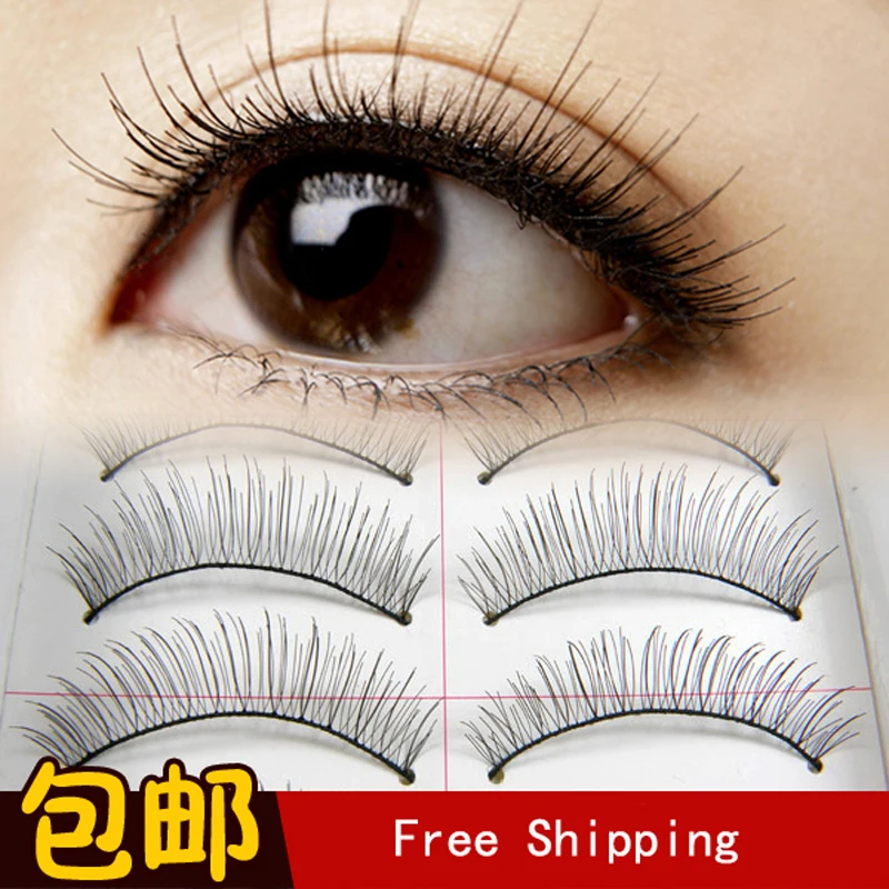 Hot 10 Pairs False Eyelashes Long Soft Handmade Fake Eye Lash Extensions Natural Full Strip Lashes 217#