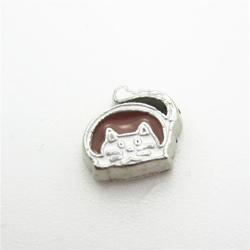 

New 100pcs/lot Cats Floating Charms Living Glass Memory Lockets DIY Jewelry Charms Wholesale Floating Charms