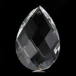 1pc Grid Clear Chandelier Glass Lamp Prisms Parts Hanging Drops Pendants 38mm