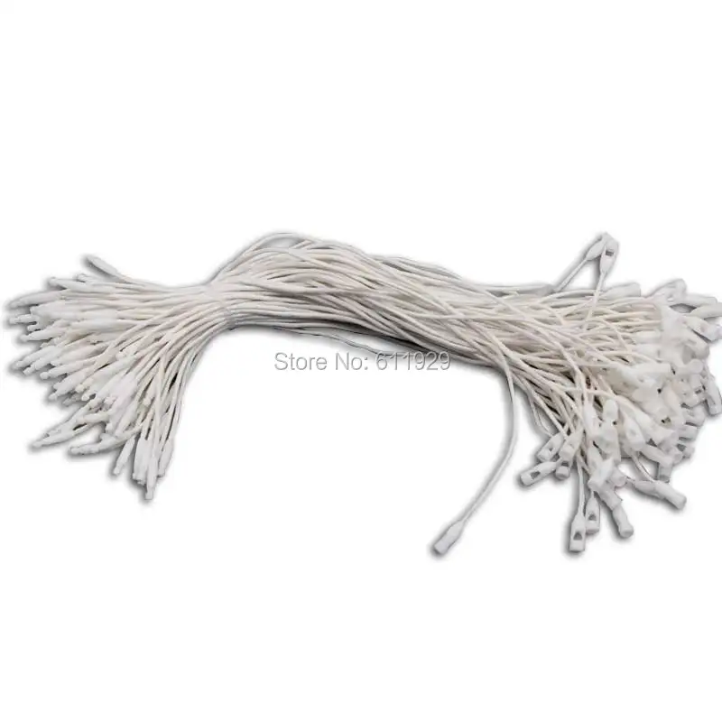 free shipping wholesales top quality white clothing tag WAX CORD/garment hang tag line/string buckle/sling/thread 500 pcs a lot