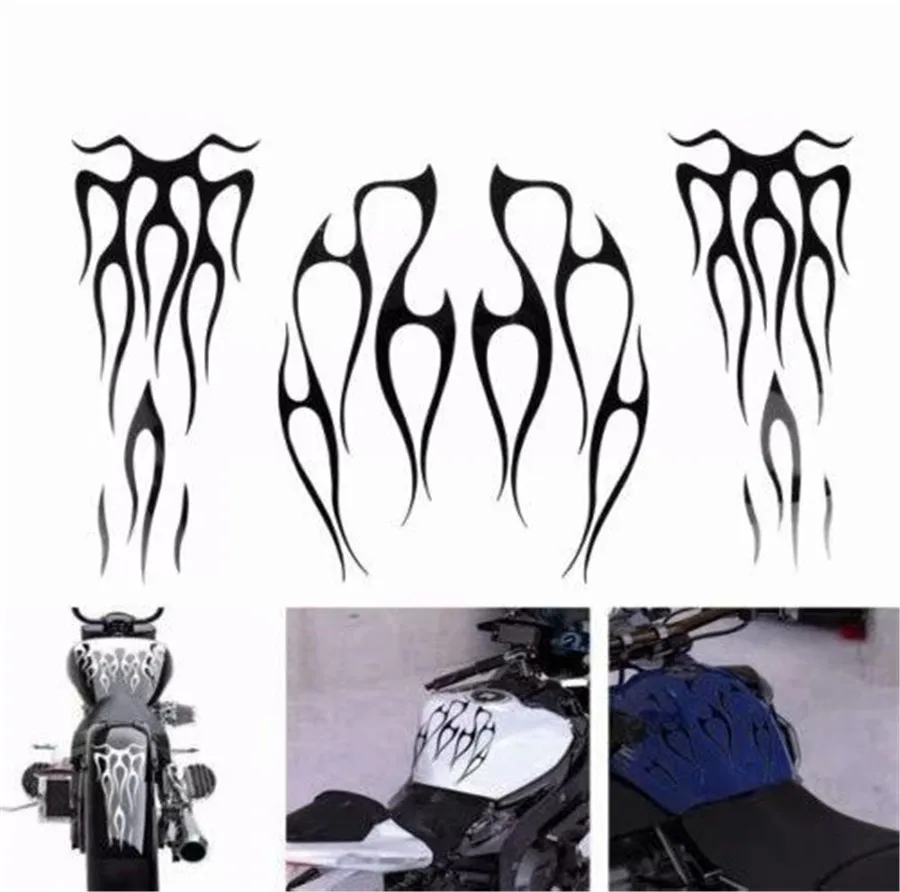 

Black Motorcylcle Flame sticker forTank & Fender Decals Vinyl