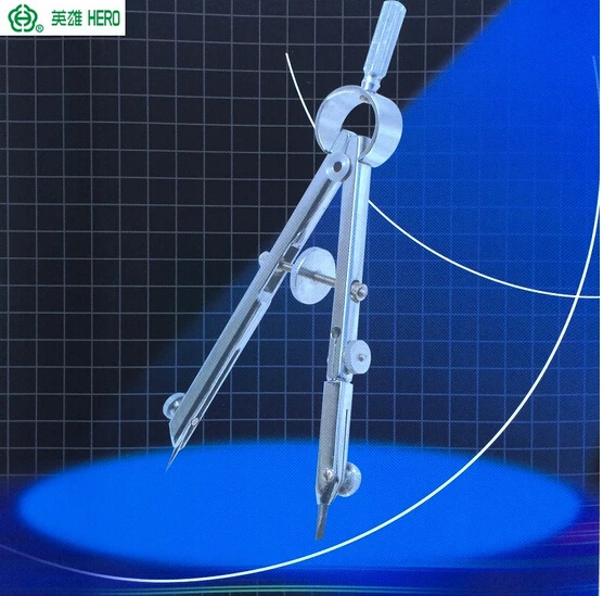 ferramentas de desenho profissional heroi h2031 multifuncional metal arco divisor primavera compas engenharia compas para escola compasso 01