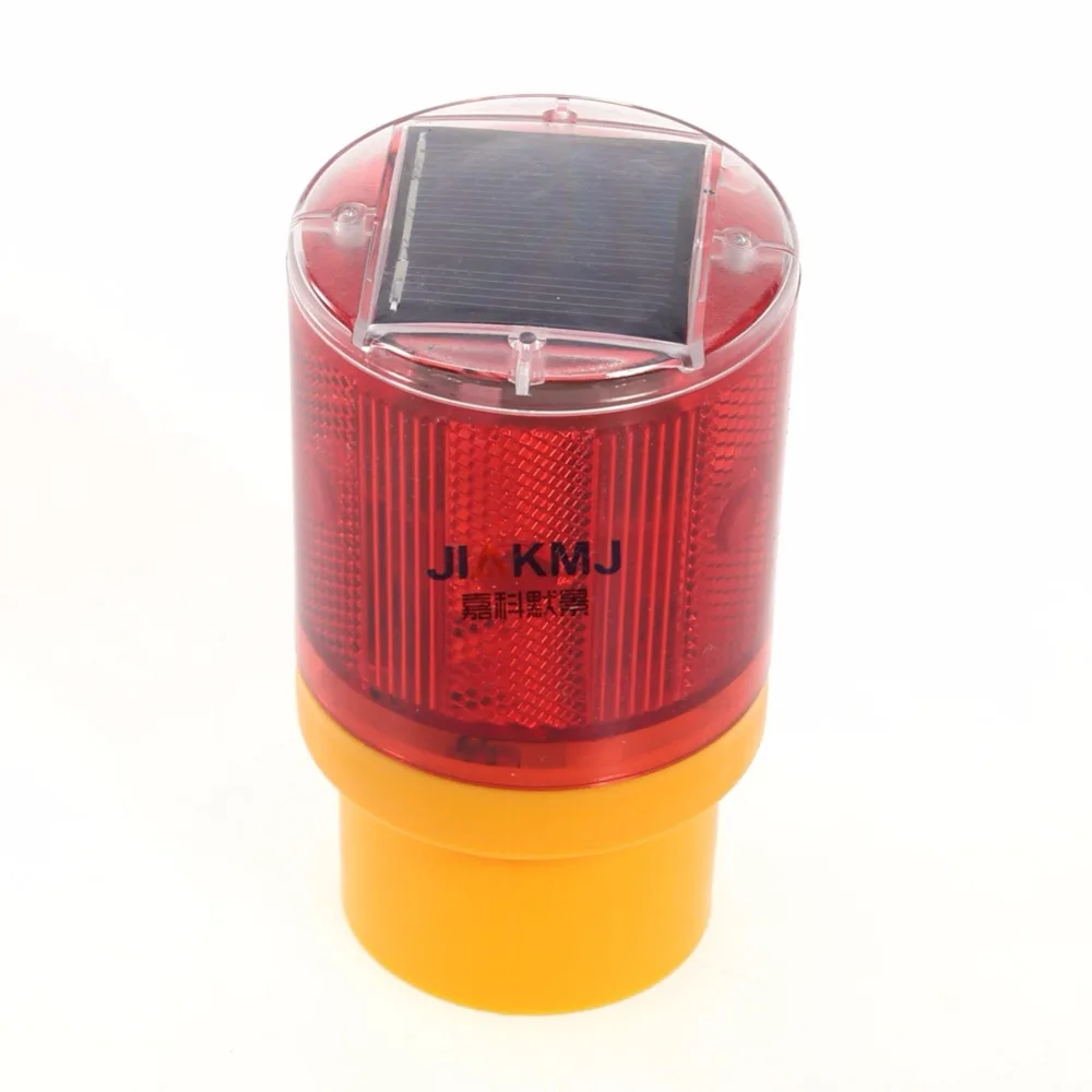 Solar LED Emergency Light Bright Flashlight Traffic Station Warning Light & Solar Panel Flash Outdoor LightingRoadblock strobe l