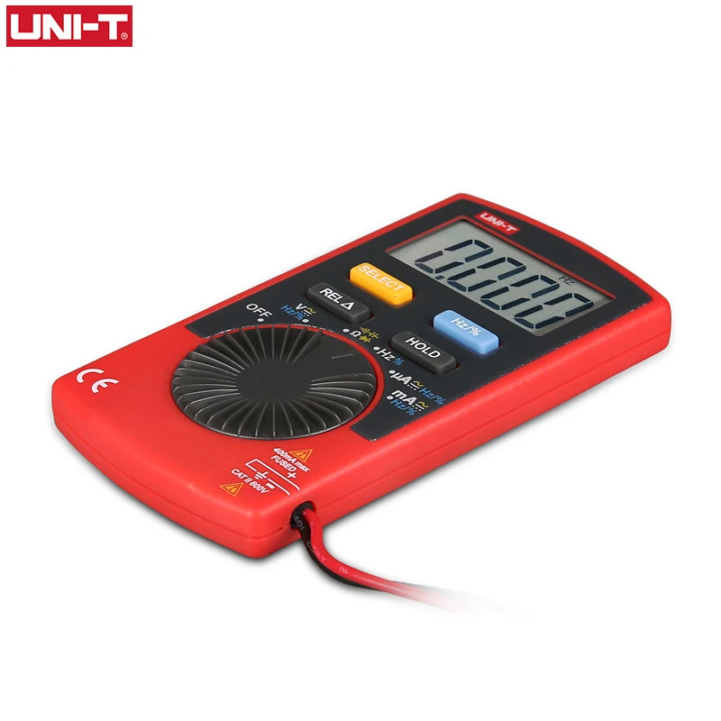 UNIT Digital Pocket Multimeter 4000 Counts Auto Range Digital AC DC Voltage Capacitor Electric Meter Continuity Buzzer Tester