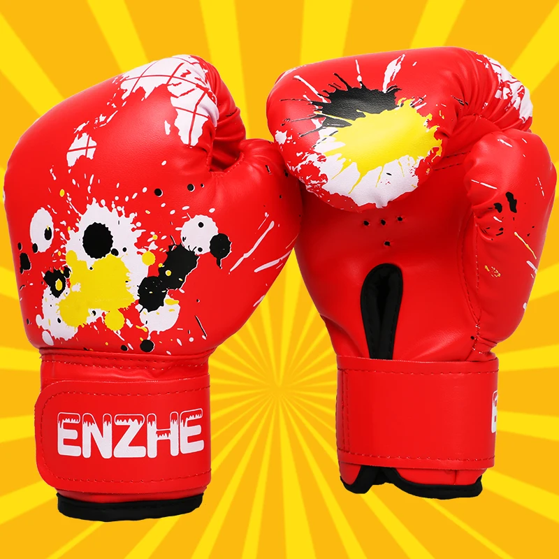 Hot Sale 1 Pair Kids Gift Children Kickboxing Kick Box Training Punching Sandbag Sports Fighting Gloves MMA Boxing Glove