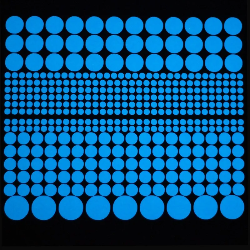 400pcs/lot Luminous Round Dots Wall Sticker Home Decor Glow in the Dark Switch Sticker Kids Rooms Bedroom Ceiling DIY Decoration