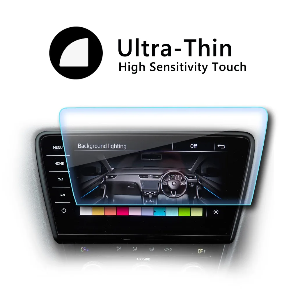 واقي للشاشة من RUIYA للسيارة لكتافيا كولومبوس 9.2 بوصة 2018 2019 نظام ملاحة جي بي إس مركز شاشة تعمل باللمس اكسسوارات السيارات الداخلية