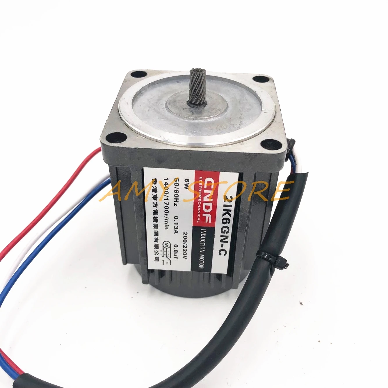 2IK6GN-C 1400/1700RPM/MIN 0.13A 0.8uf Speed Rotary Wired Brushless Induction Motor 6W 220VAC 50/60Hz