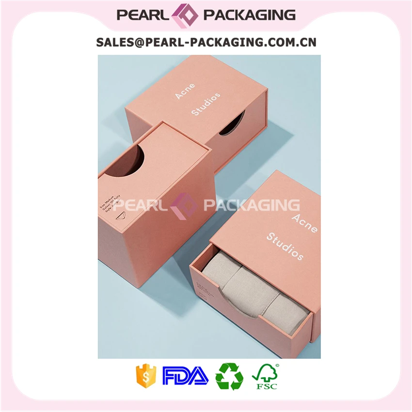 

Baby Pink Color Cardboard Puller Box, Small Handbag Packaging Gift Box, Drawer Box for Small Handbag