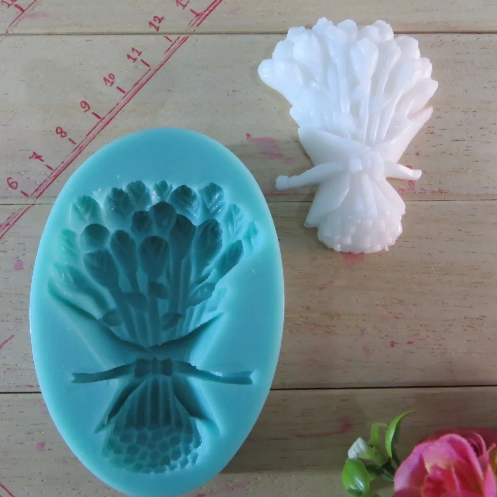 Free shipping A bunch of flowers Modelling fondant silicon mold chocolate cake decoration silicone mold silicone mold