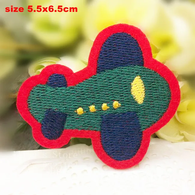 1 pcs Plane Boat Ships embroidered iron on patches cloth accessories popular clothing bag hat Patches Appliques