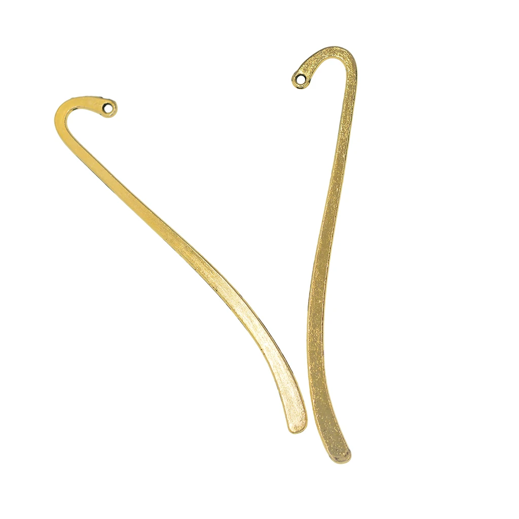 20pcs Retro Beading Metal Bookmark Book Marker Stationery Label DIY Jewelry Making Accessories