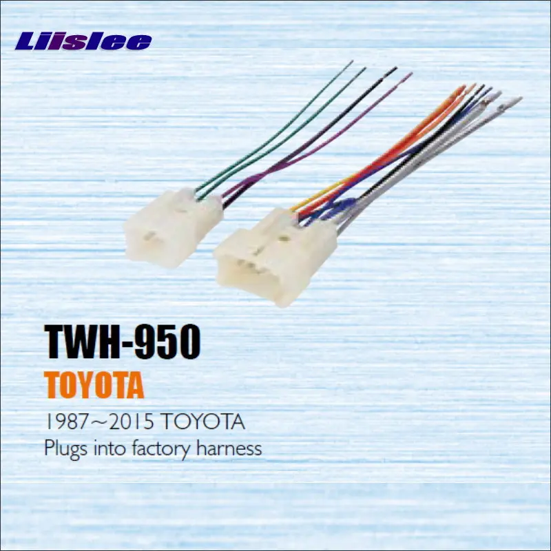 

For TOYOTA 1987-2013 / Male ISO Radio Wire Cable Car Stereo Adapter Connector Plugs Into Factory Harness