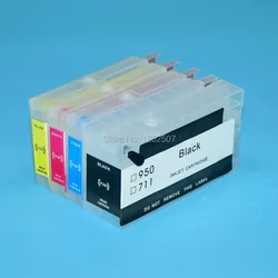 950XL HP951XL Refillable Ink Cartridge With Auto Reset Chip For HP Officejet 8100 8600 8610 8630 8640 8660 251dw 276dw Printer